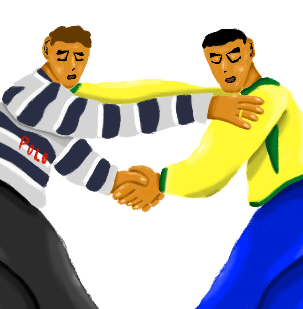 PRINT SALUDO 80X80 CM