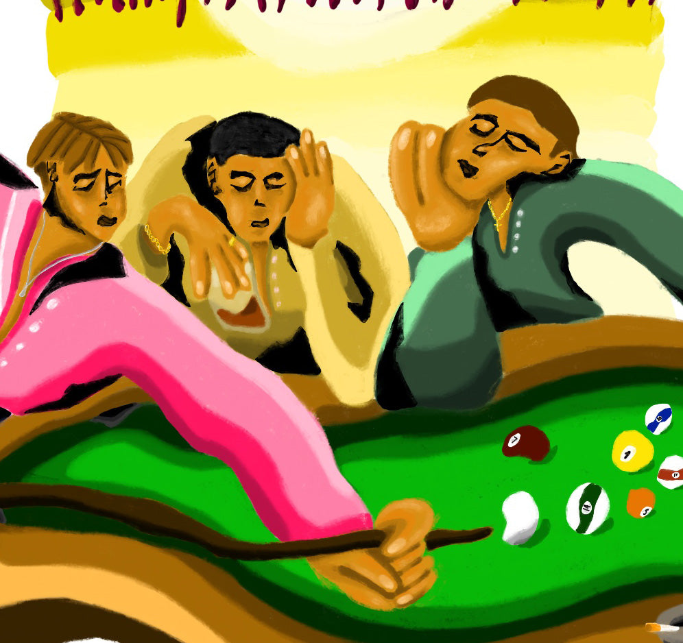 PRINT BILLAR 40X40 CM