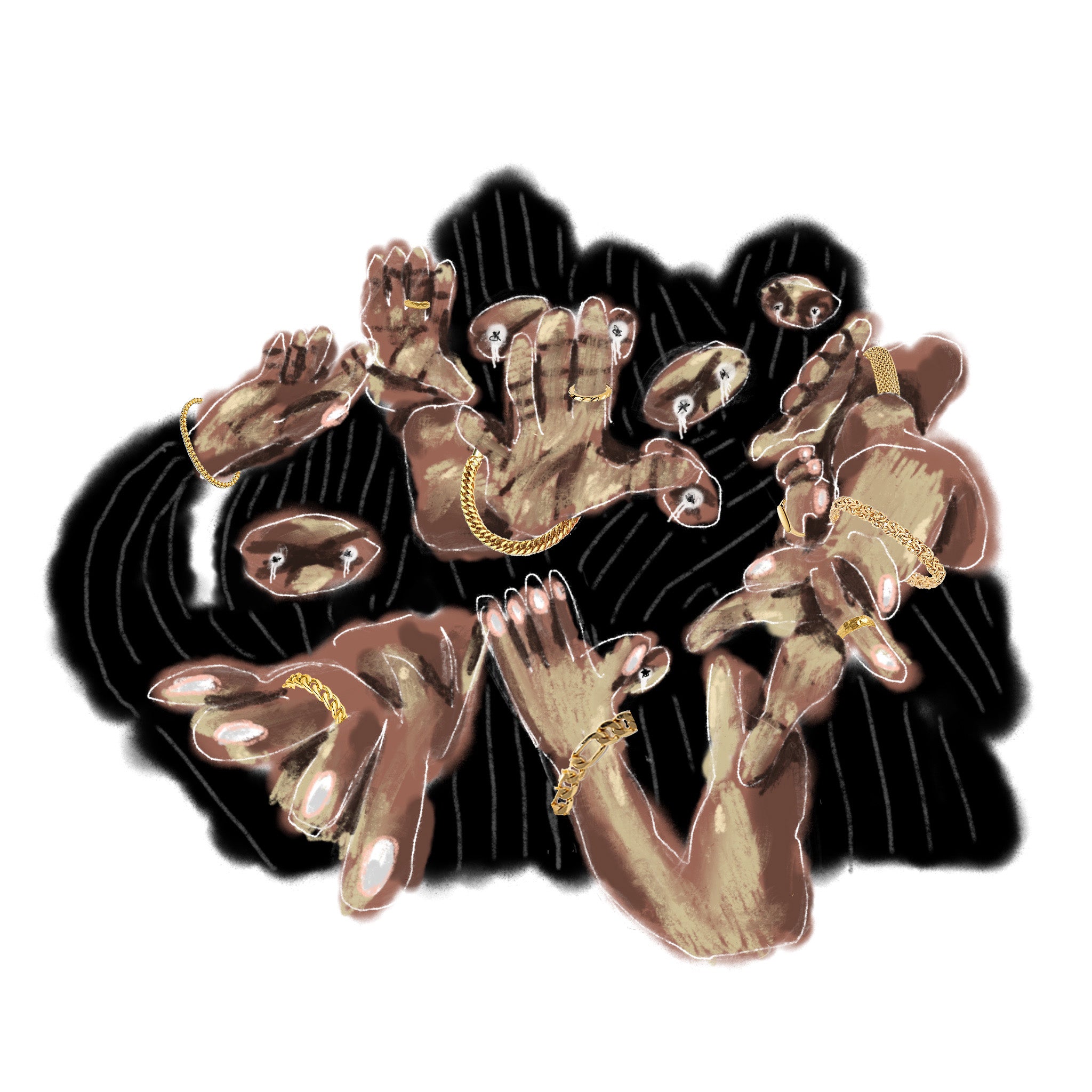 PRINT JOYAS 80X80 CM