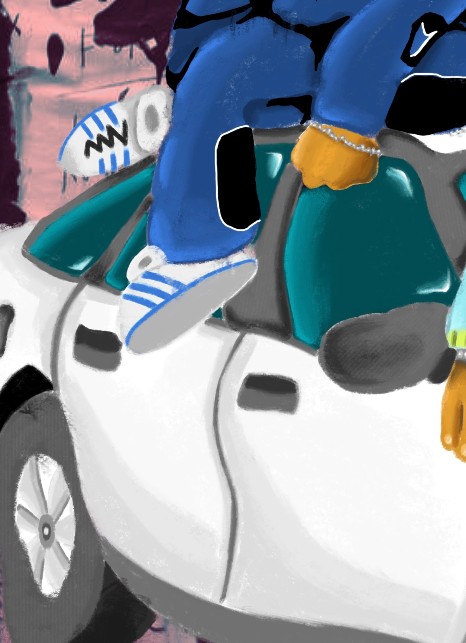 PRINT COCHE 40X40 CM