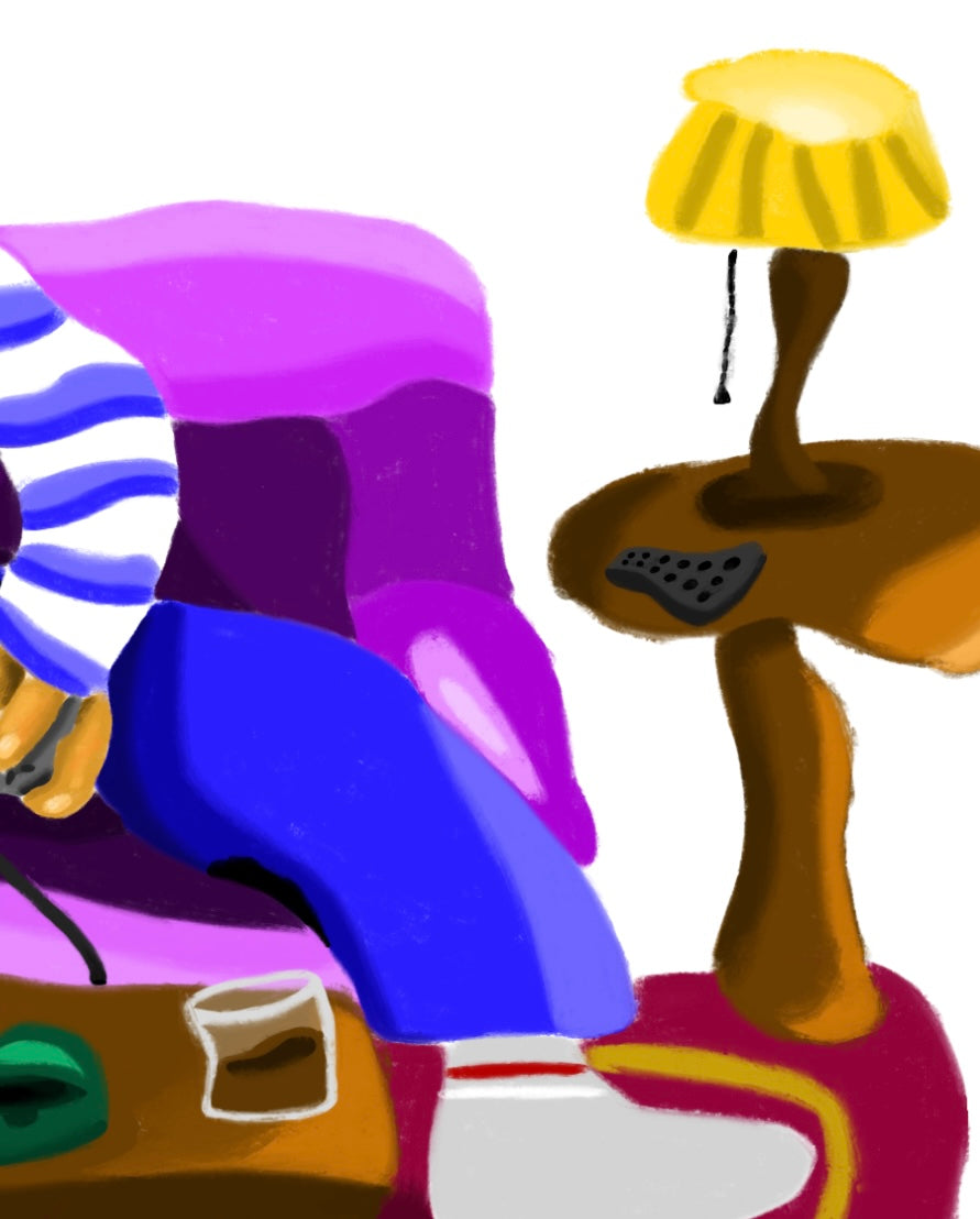 PRINT PLAYSTATION 80X80 CM