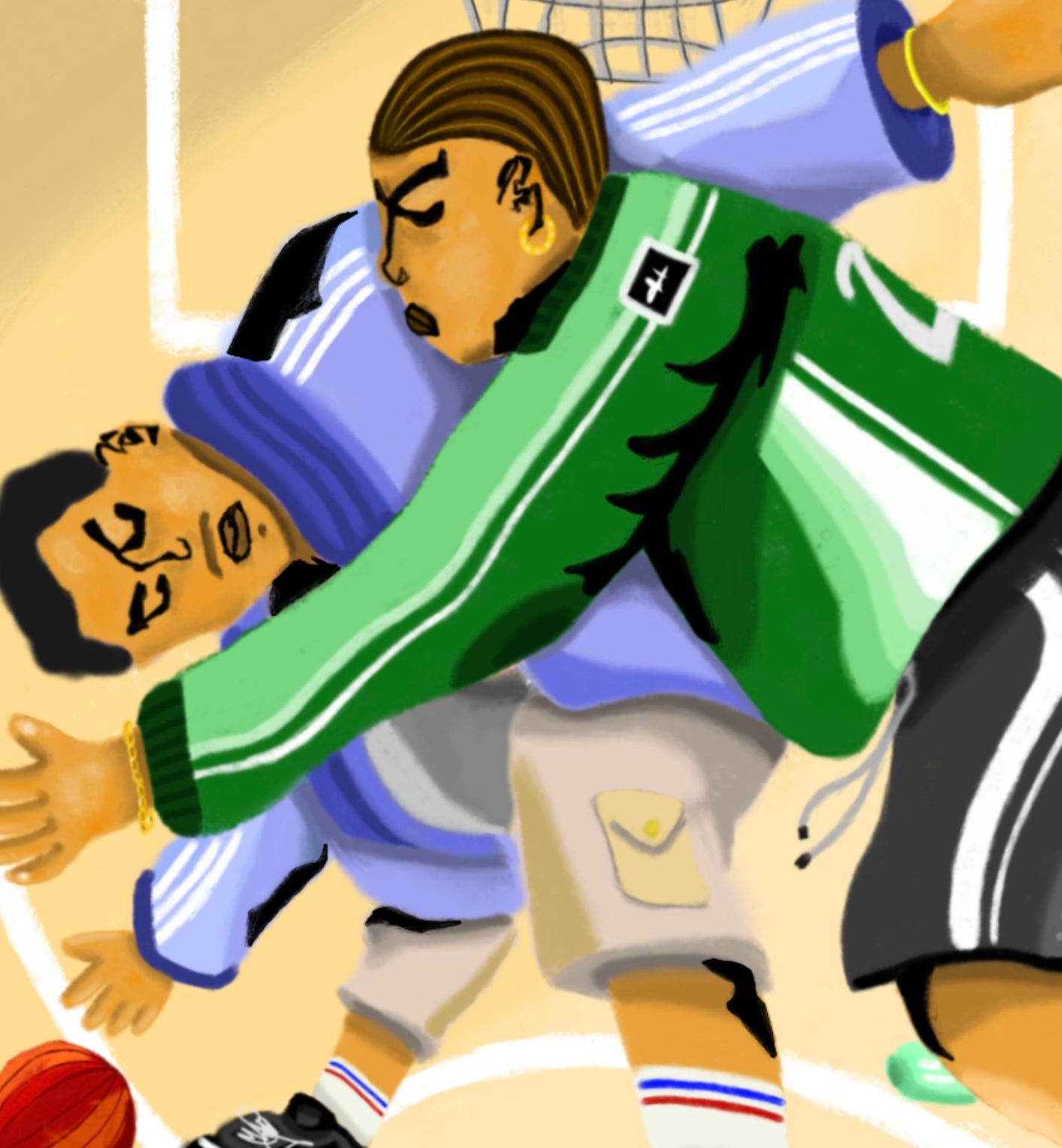 PRINT BASKET 60X60 CM