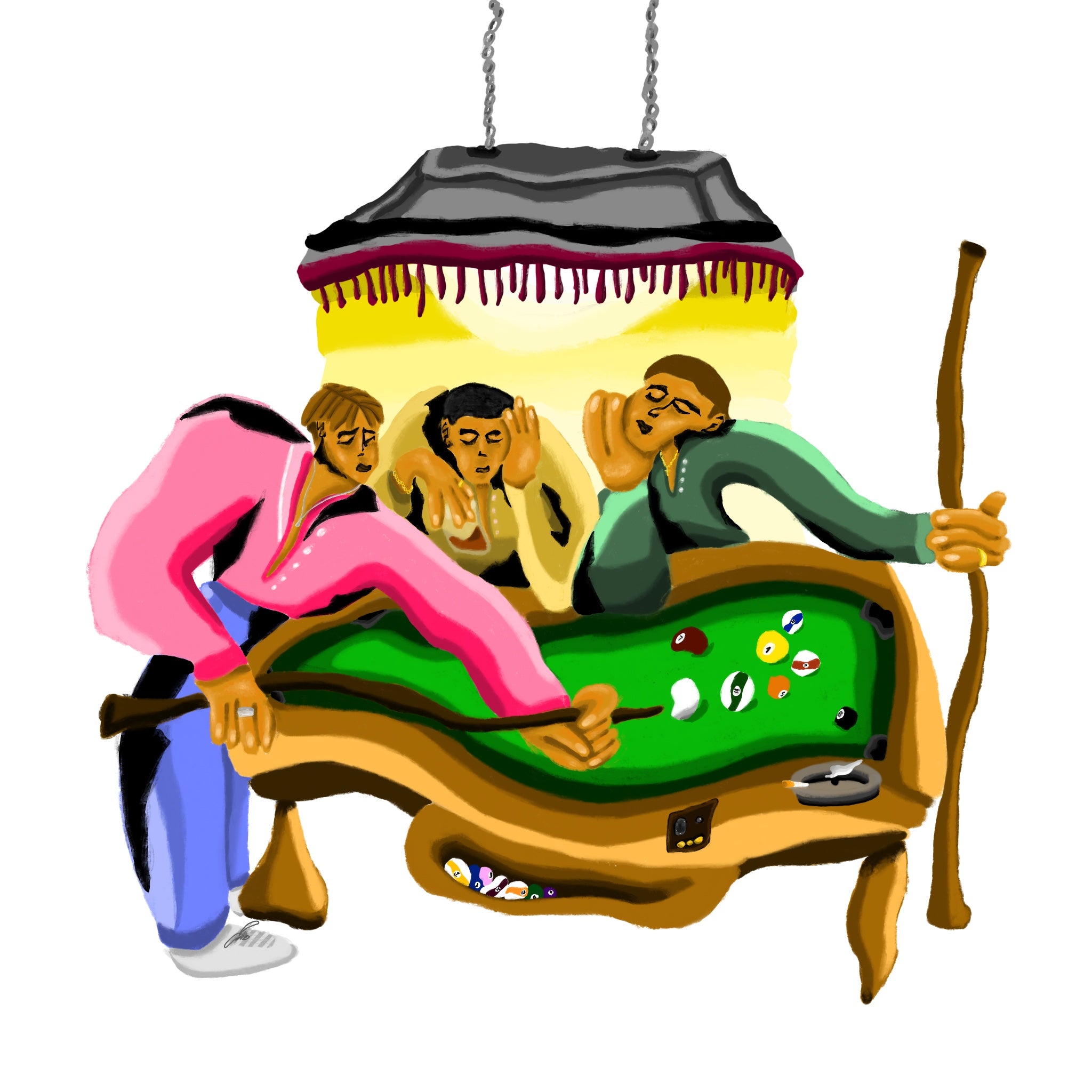 PRINT BILLAR 40X40 CM