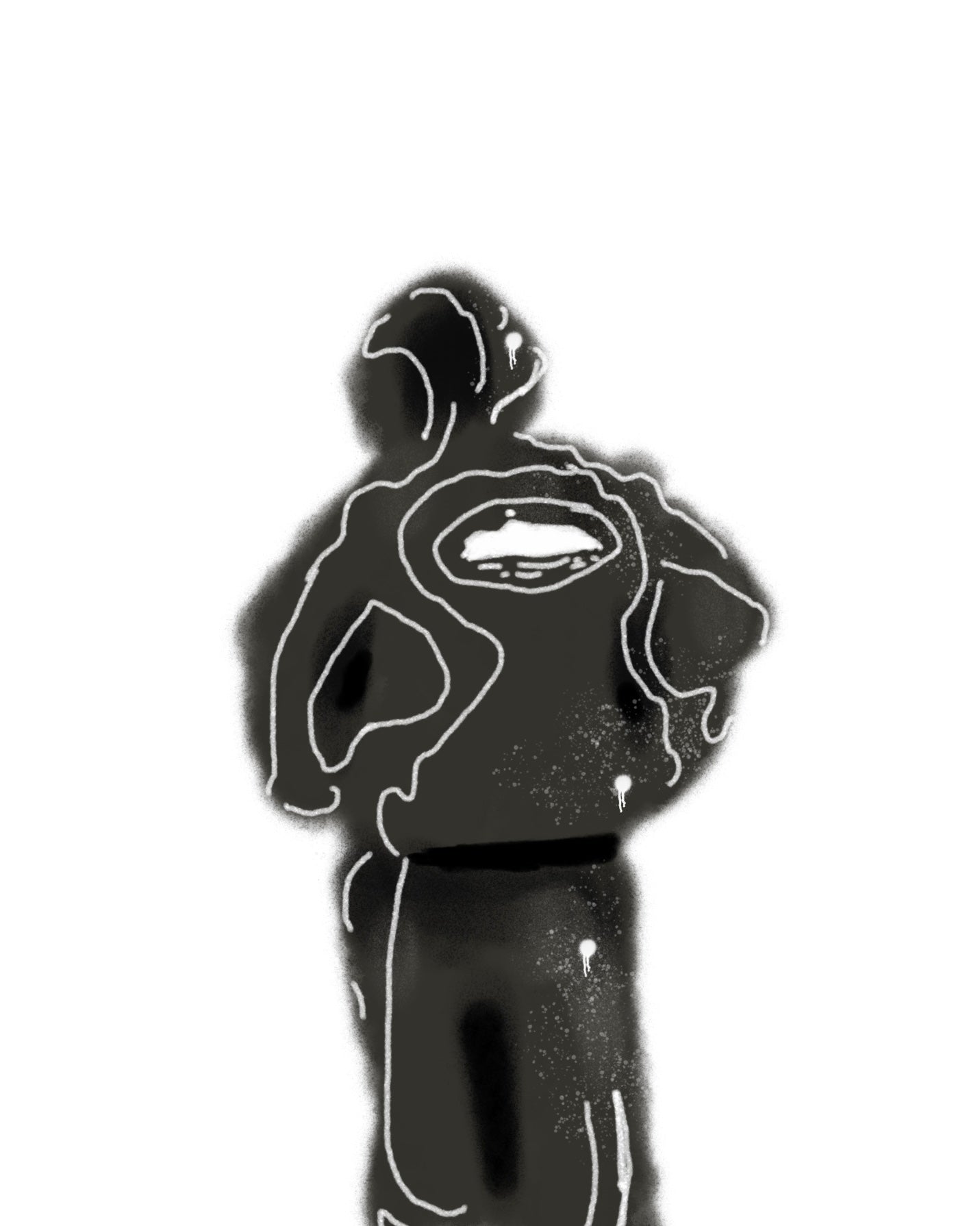 PRINT 3 PIBES 80X80 CM