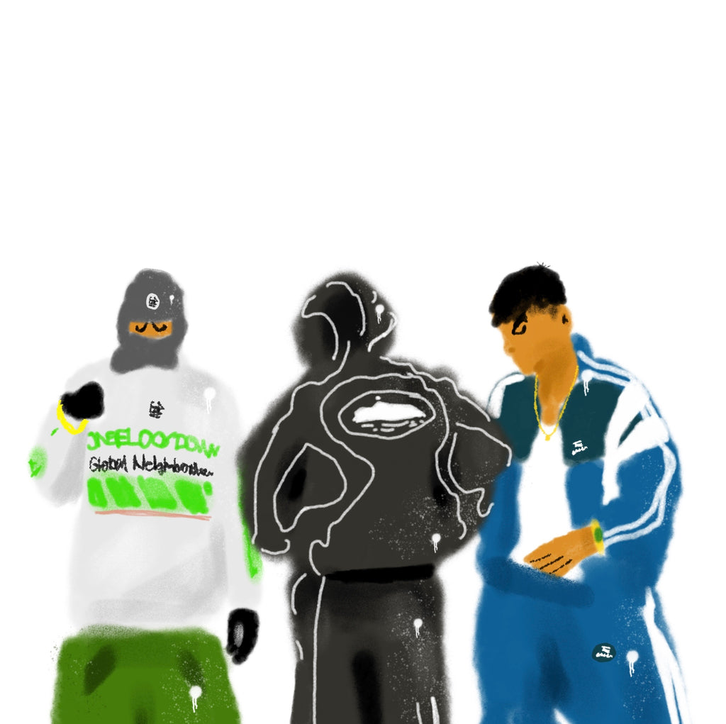 PRINT 3 PIBES 60X60 CM