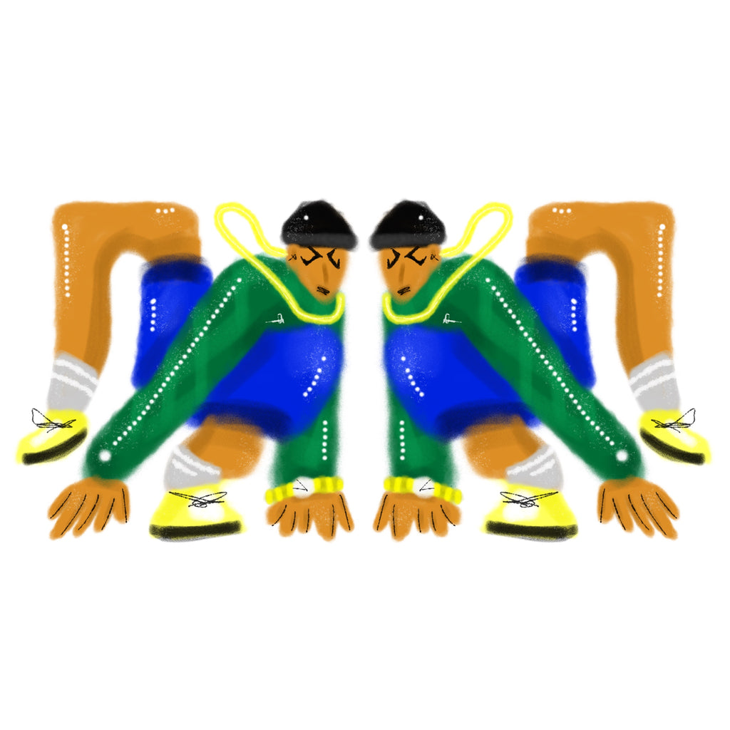 PRINT BREAK DANCE 80X80 CM