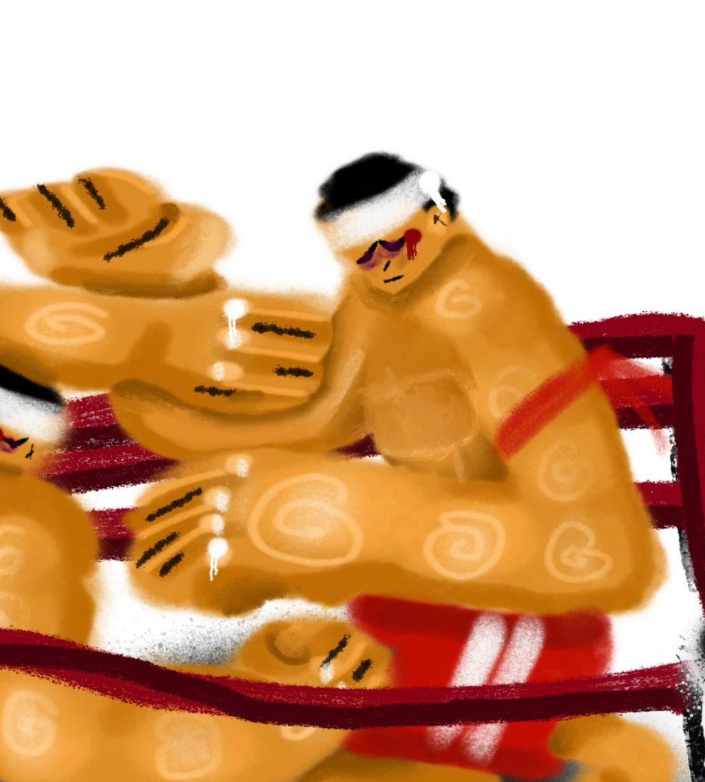 PRINT PELEA 40X40 CM