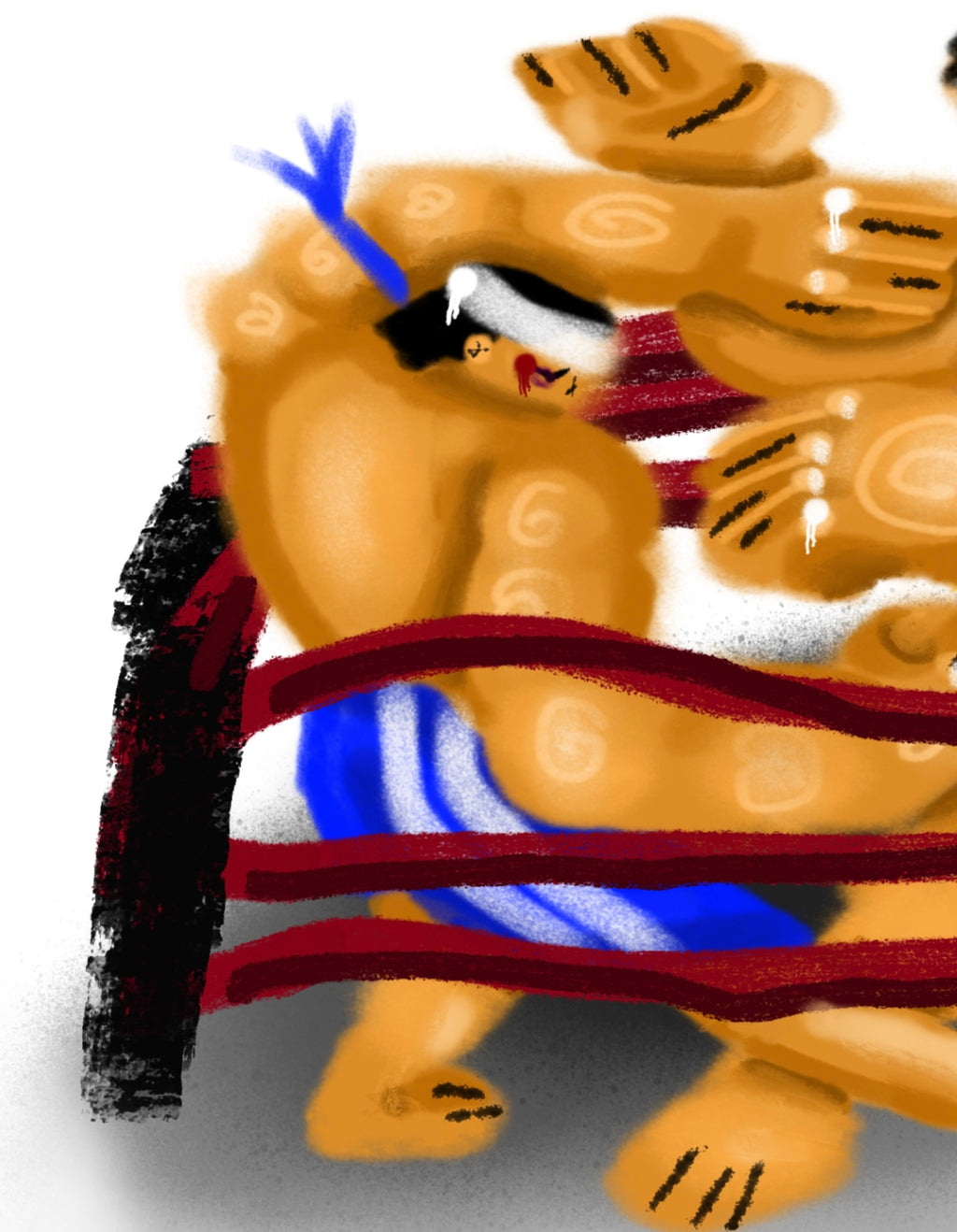 PRINT PELEA 80X80 CM