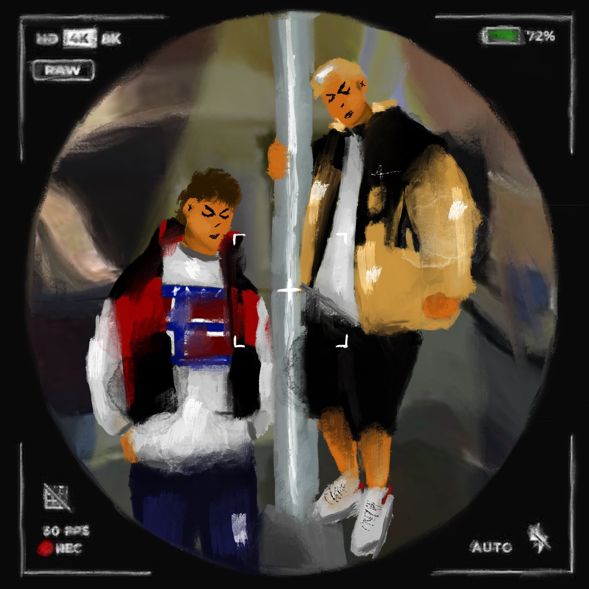 PRINT VIDEO FRAME  40X40 CM