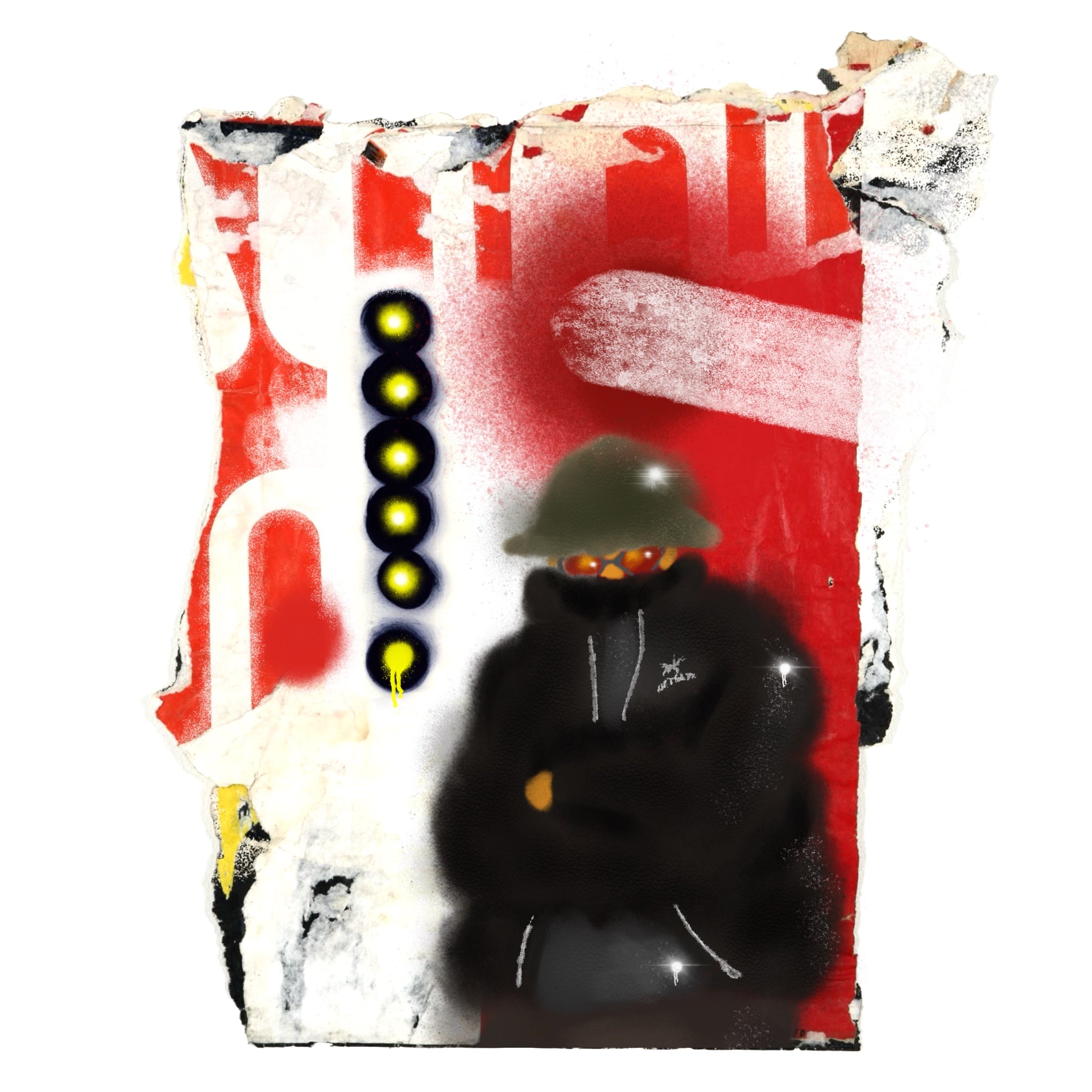 PRINT RED GUY 40X40 CM